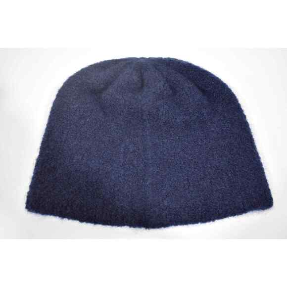 Chanel 22B Wool Cashmere Navy Blue White Black CC Logo Beanie Winter Hat Cloche main image 4